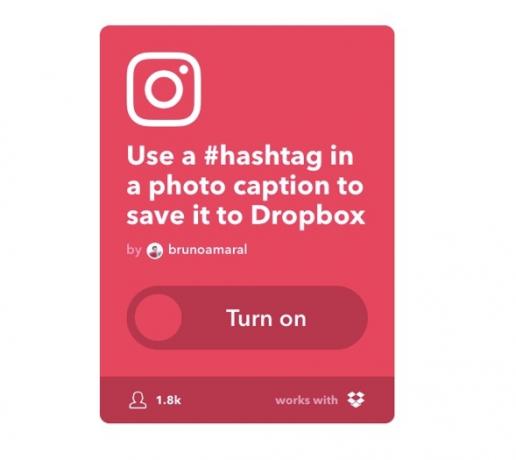 IFTTT Uygulaması - Instagram'dan Dropbox'a