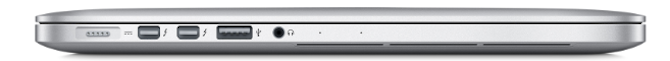 Macbook Pro'da Thunderbolt 2 bağlantı noktaları