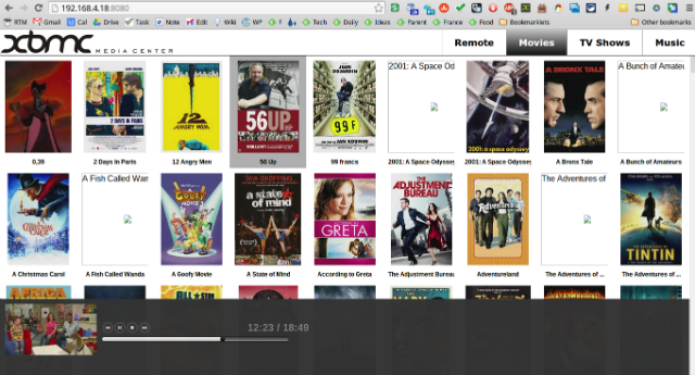 XBMC Tarayıcı IP Filmleri