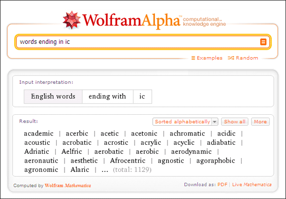 Wolfram Alpha02 İngilizce Okuma ve Yazma Eğer Wolfram Alpha 10 Serin Kullanımları