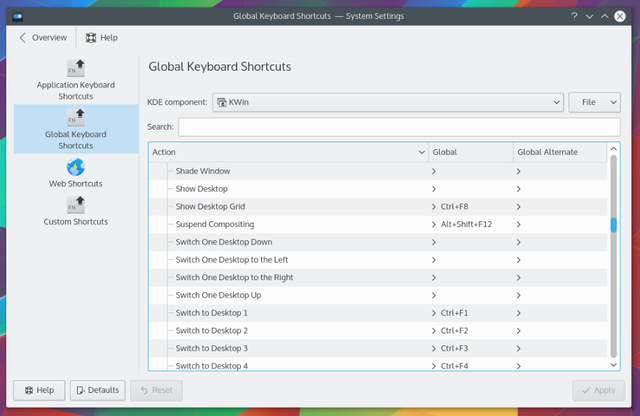 LinuxShortcuts-KDE-Sistem-Ayarları