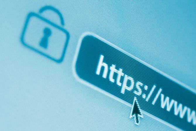 HTTPS protokolü tarafından korunan bir URL