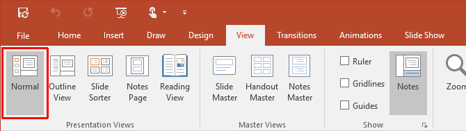 PowerPoint Sunusunda Geçerli Tarih ve Saat Nasıl Görüntülenir PowerPoint 2016 Normal Görünüm 670x189