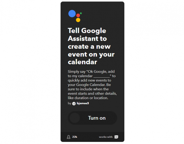 Ultimate IFTTT Kılavuzu: Web'in En Güçlü Aracını Pro 18IFTTT Gibi Kullanın GoogleAssistantAddEvent