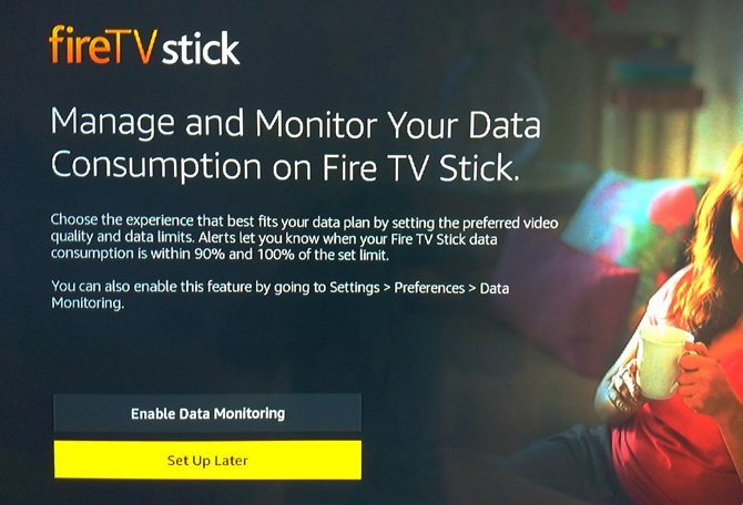 Amazon Fire TV Stick'i kurma: veri tüketimini yönetin ve izleyin