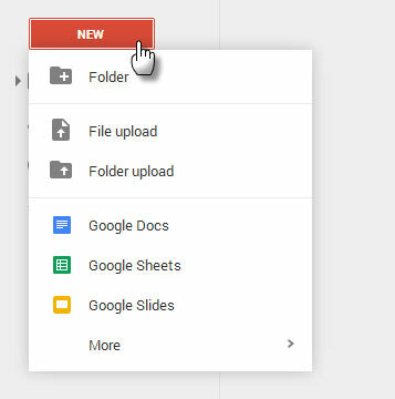 Google Drive - Kullanıcı Arayüzü