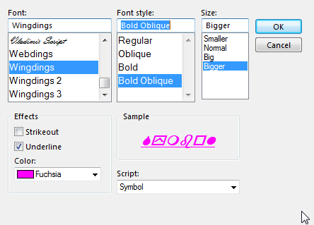 Outlook Koşullu Biçimlendirme Yazı Tipi Seçimi