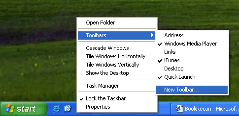 Windows Araç Çubuğu