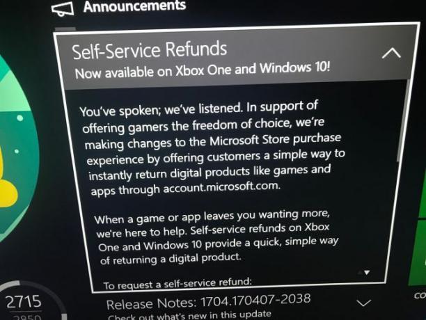 Microsoft Xbox One için Steam benzeri Geri Ödeme Sistemini Sunuyor Microsoft Service Refund Digital Download