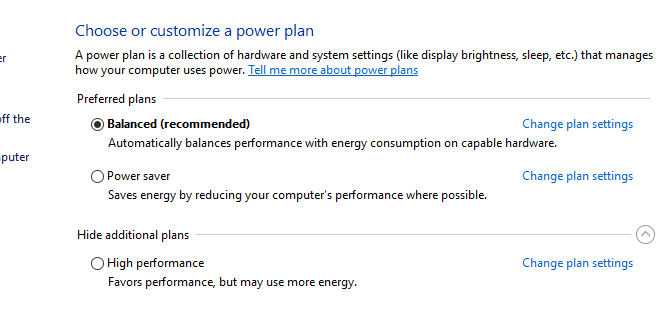 Windows güç planını özelleştir