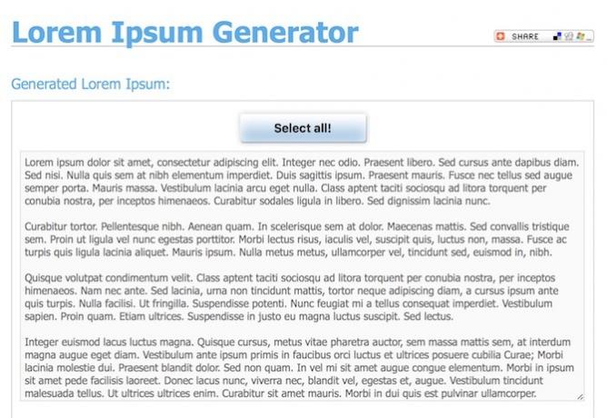 Mac Lorem Ipsum Generator'da Etkileyici Sayfalar Belgeleri ve Şablonları Oluşturma