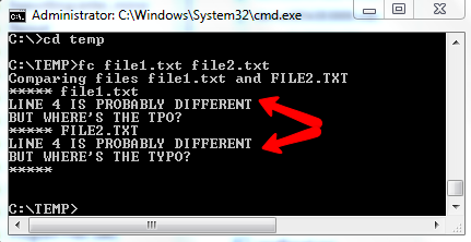 ms dos komutları