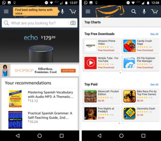 Google Play vs. Amazon Appstore: Hangisi Daha İyi? appstore ana sayfası 571x500