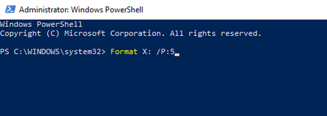 Windows PowerShell kullanarak bir HDD'yi silin