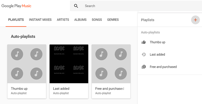 google play müzik çalma listesi oluşturma menüsü