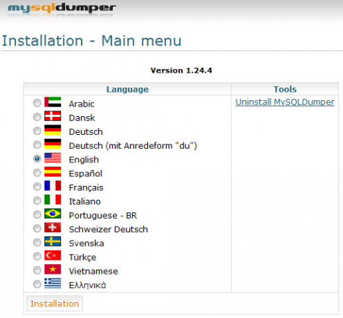 mysql yedekleme