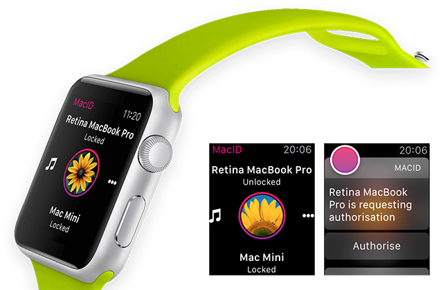 Apple Watch'unuzu veya Android Wear Cihazı macid saatinizi kullanarak Mac'inizin kilidini açın