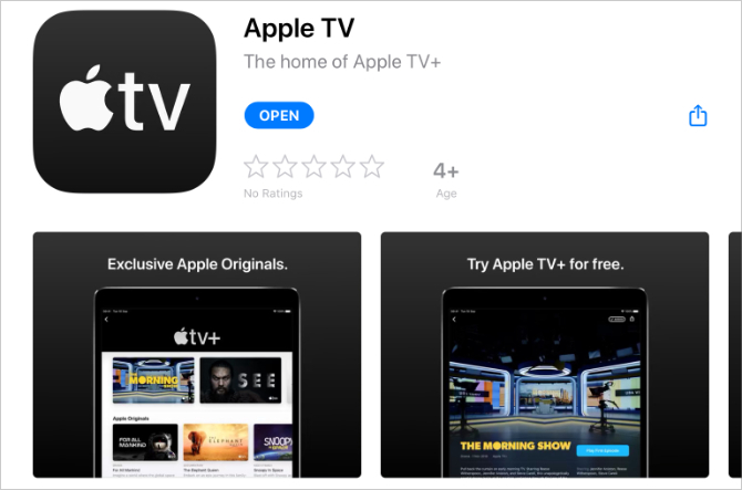 Apple TV App Store'da