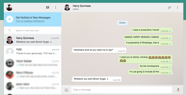 whatsapp-web Harry