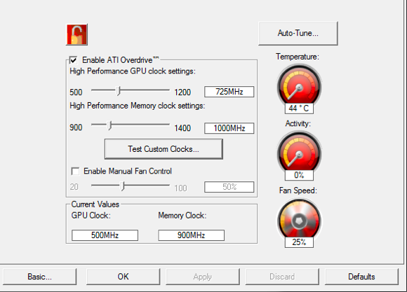 ATI Overdrive ile bir ATI Ekran Kartı Overclock Nasıl atioverdrive31