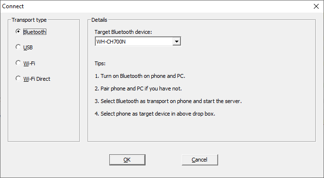 WO Mic Windows ekran görüntüsü