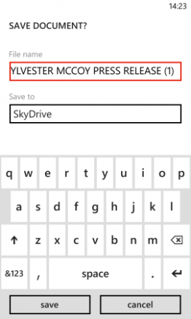 windows phone için skydrive