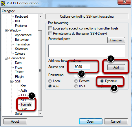 ssh proxy tüneli