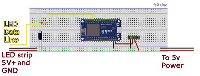 led durumda breadboard