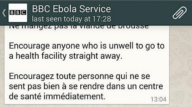 twitter-whatsapp-haber-hizmetler-bbc-Ebola