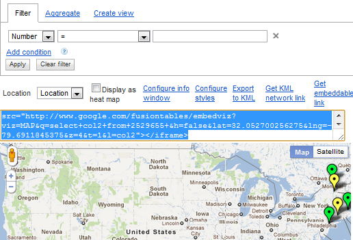 Google Fusion Tables ile Verileri ve Bilgileri Anında Görselleştirin fusiontable12