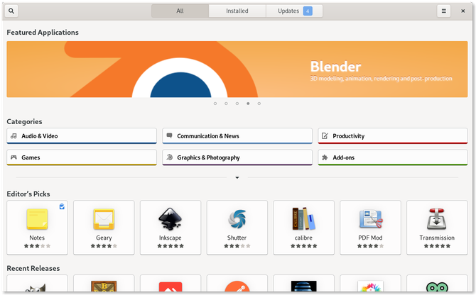 GNOME Yazılımı Fedora'da Açıldı