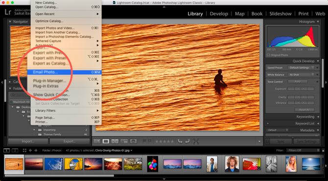 Lightroom E-posta Fotoğrafları
