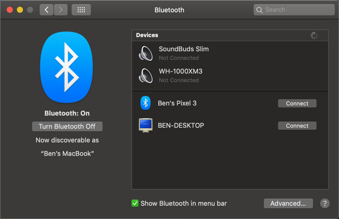 Mac Pair Yeni Bluetooth Cihazı