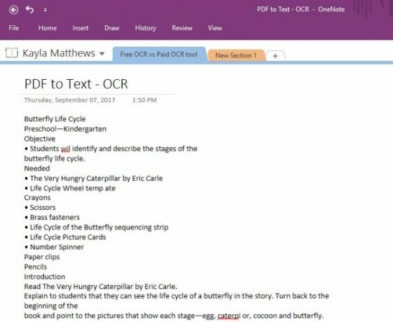 onenote optik karakter tanıma